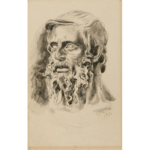Study of a Bearded Man, Looking to the Left
